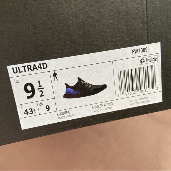 Ultraboost 4D adidas sneaker size 9.5 NEW main image 10